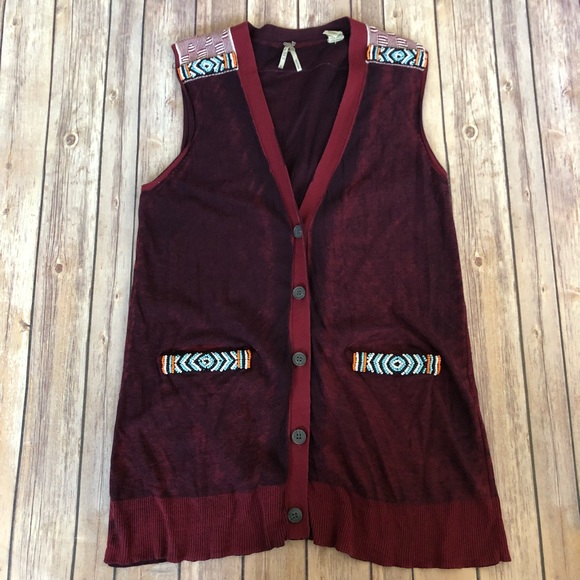 BKE Beaded Vest - Picture 2 of 4
